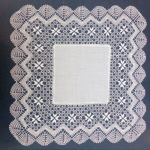 PAÑUELO DE ENCAJE DE BOLILLOS